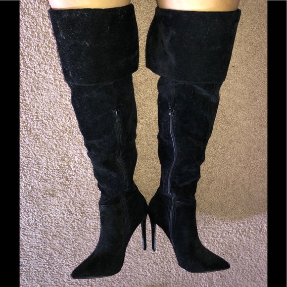 SEND AN OFFER Knee high heel boots - Picture 2 of 6